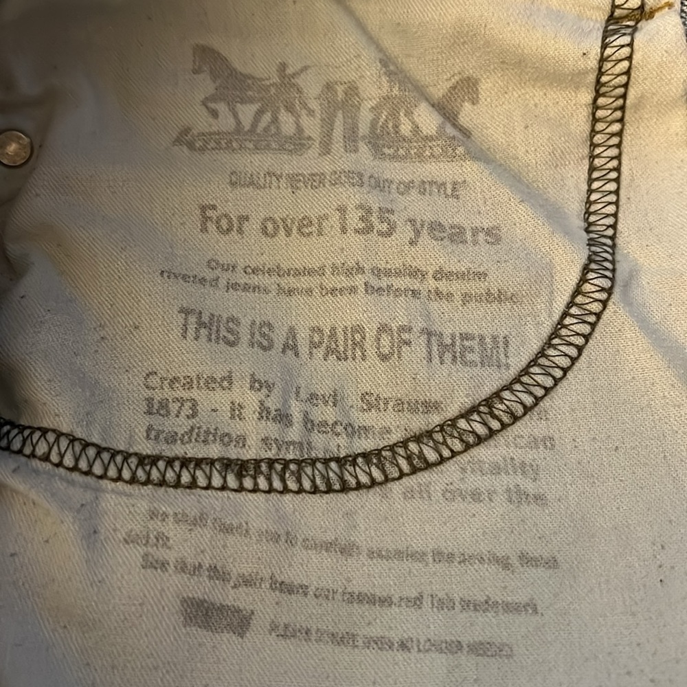 Vintage Levi Mens 514 32x34 - Picture 12 of 16